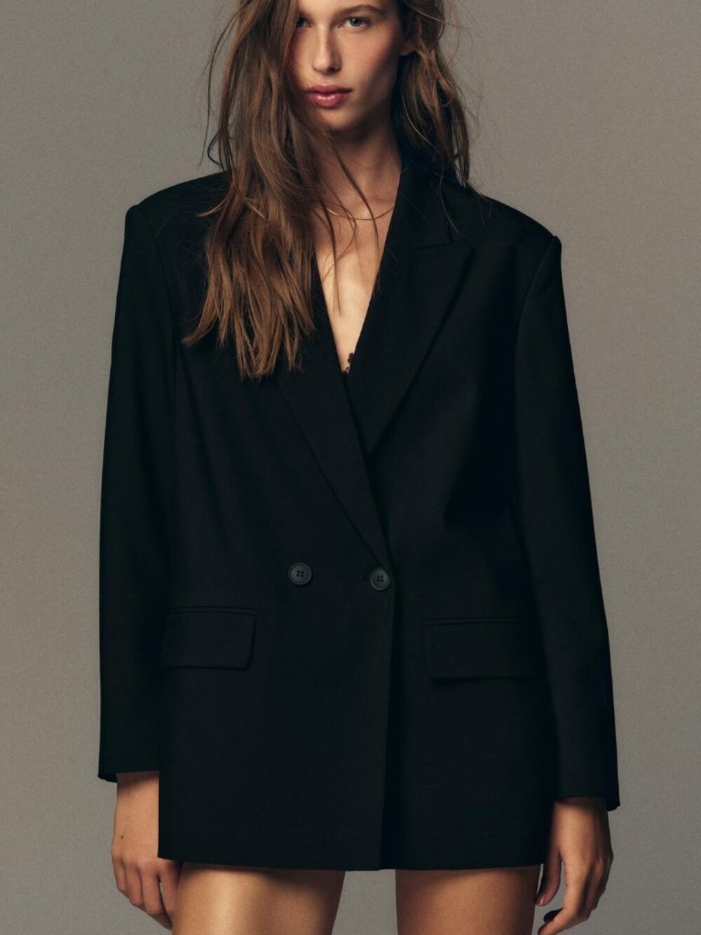 Zara Oversized Double Breasted Blazer (NWOT)
